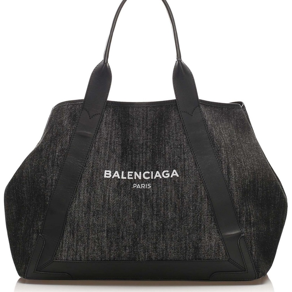 Balenciaga cabas travel tote bag - black/grey